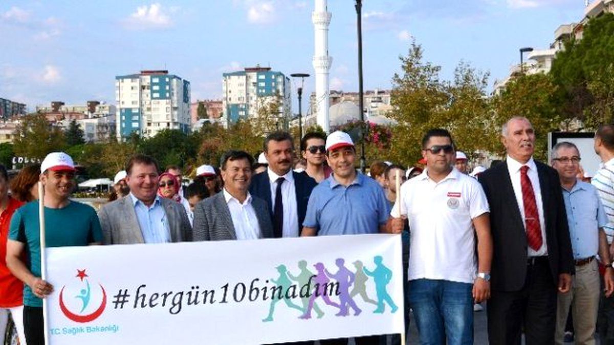 Çanakkale\'de "Sağlık İçin Hergün 10 Bin Adım" Etkinliği