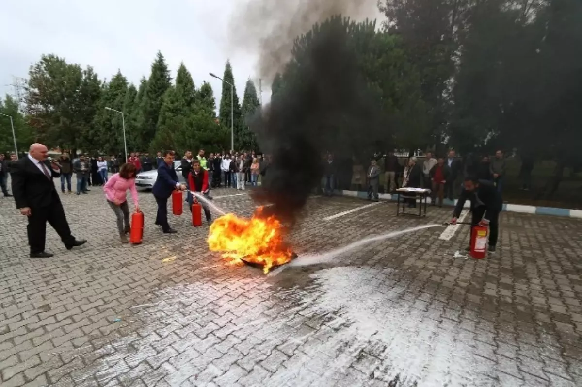 Saü\'de Yangın Eğitimi Verildi