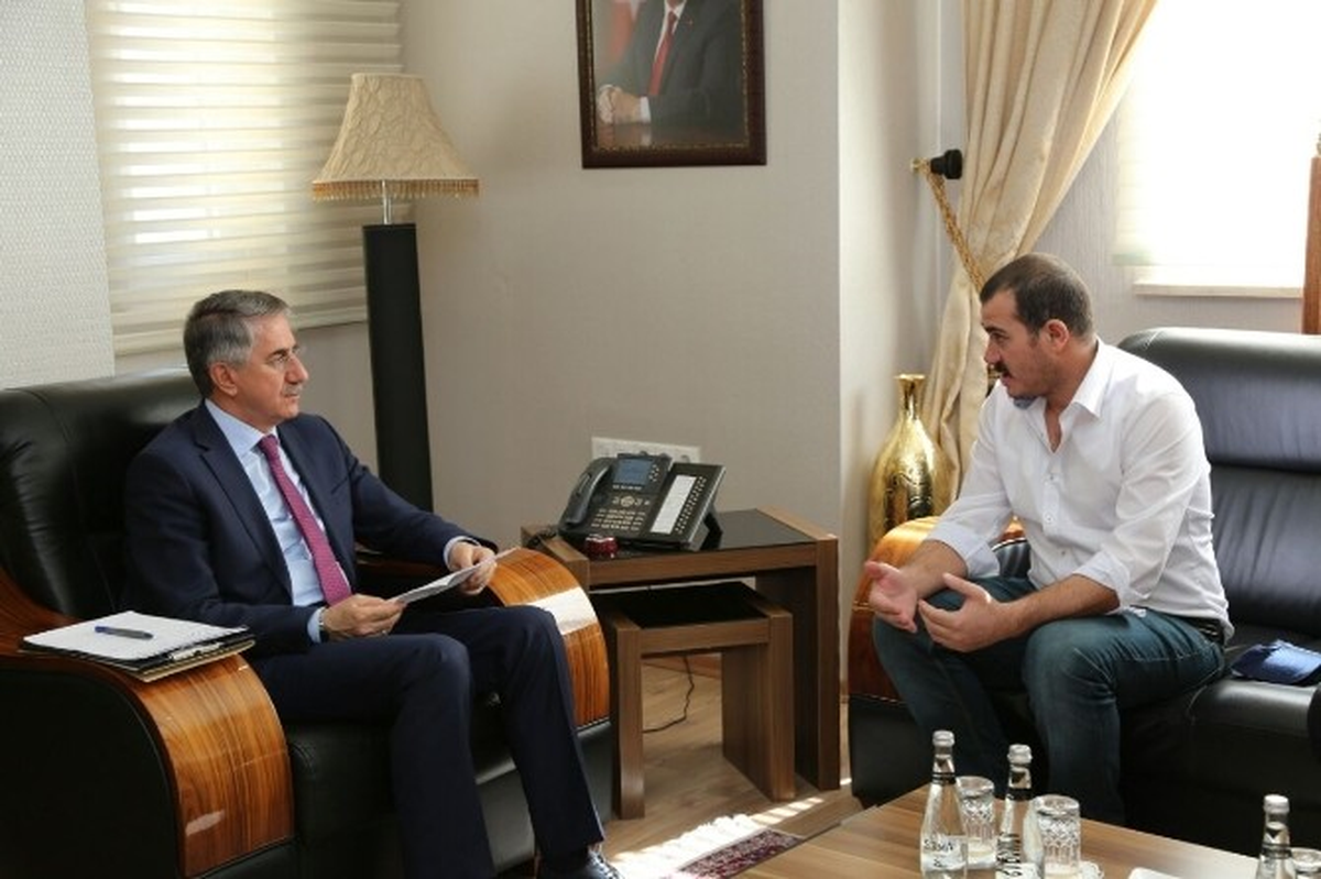Terör Saldırısında Yaralanan Tır Sürücüsü Başkan Yanılmaz\'ı Ziyaret Etti
