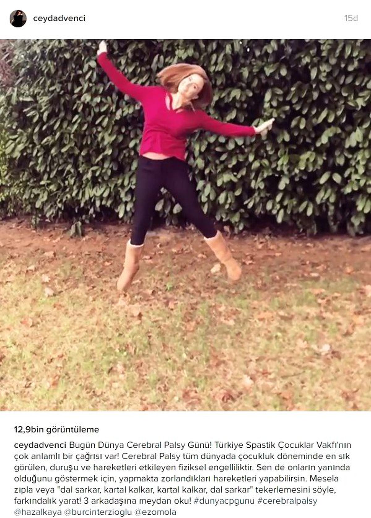 Ünlülerin Instagram Paylaşımları [5 Ekim 2016 ]