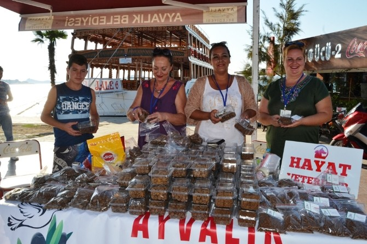 Ayvalık\'ta Sokak Hayvanlarına Anlamlı Destek