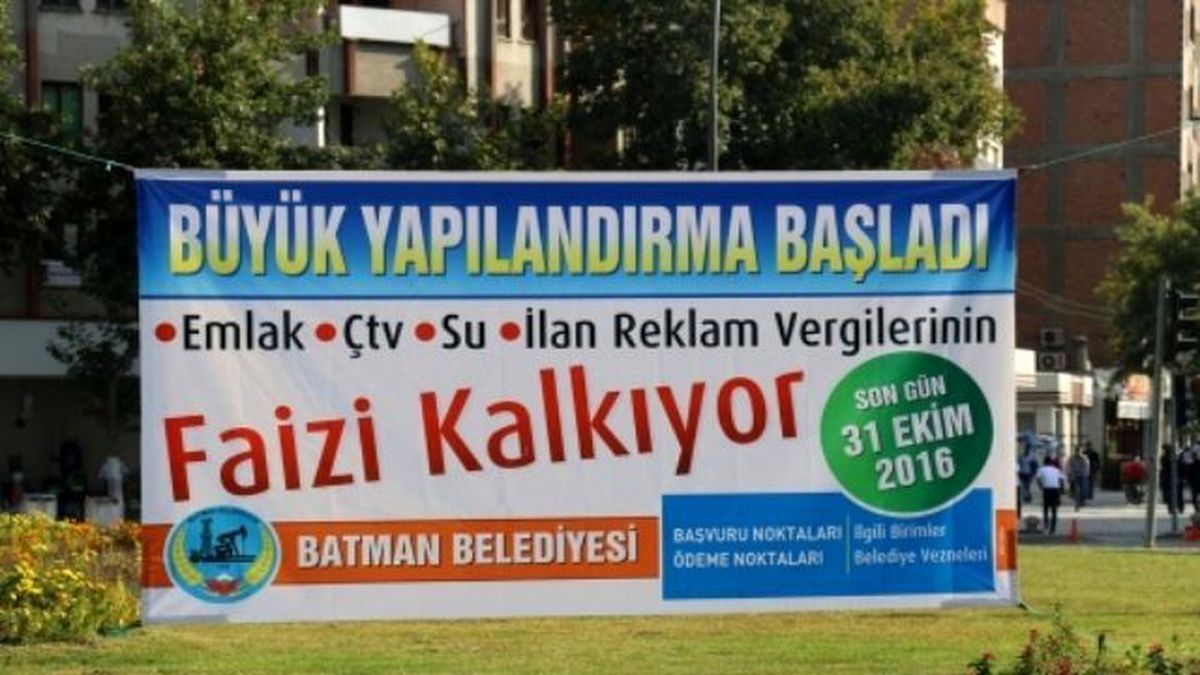 Batman Belediyesinden \'Borç\' Kampanyası