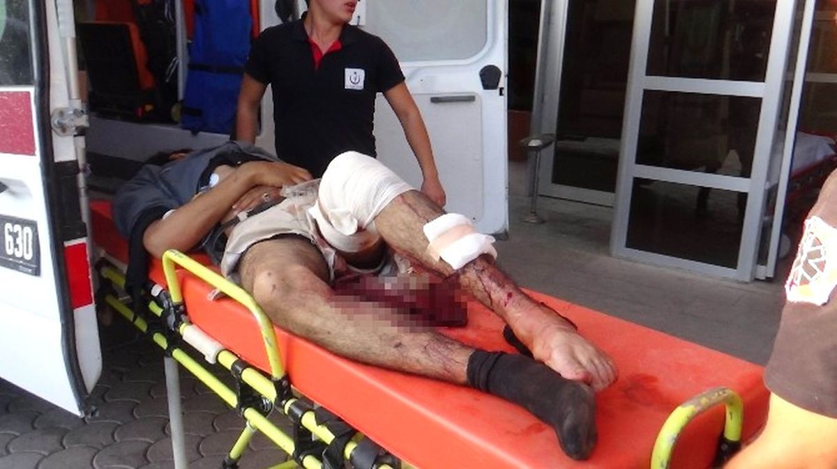 Çatışmalarda Yaralanan 14 Öso Askeri Kilis\'e Getirildi