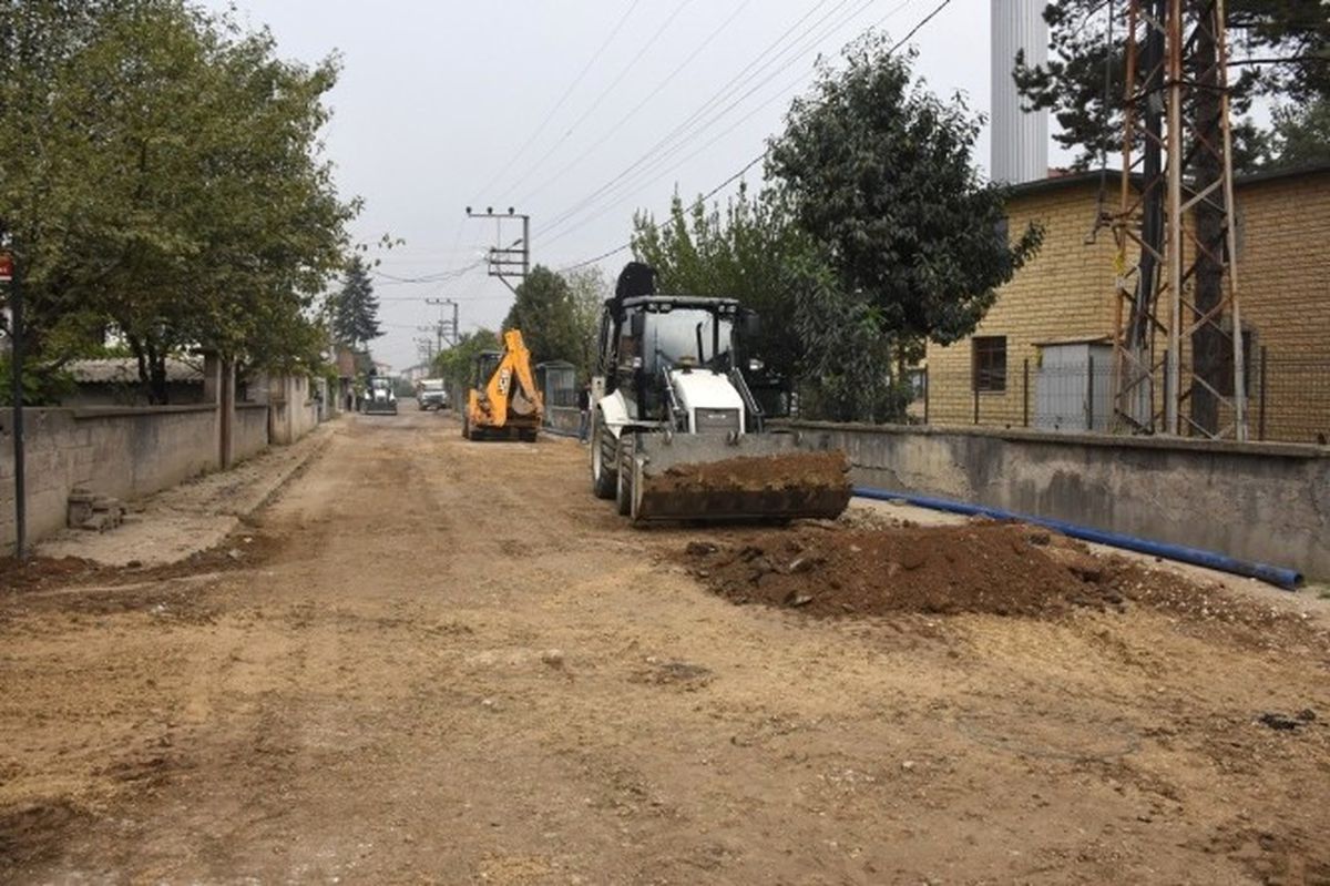 Düzce Nuri Özkasap Sokak Asfalta Hazır