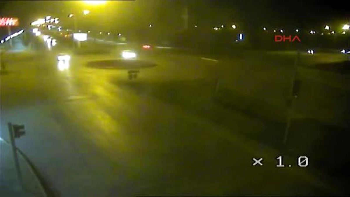 Erzincan\'da Trafik Kazaları Kameralarda