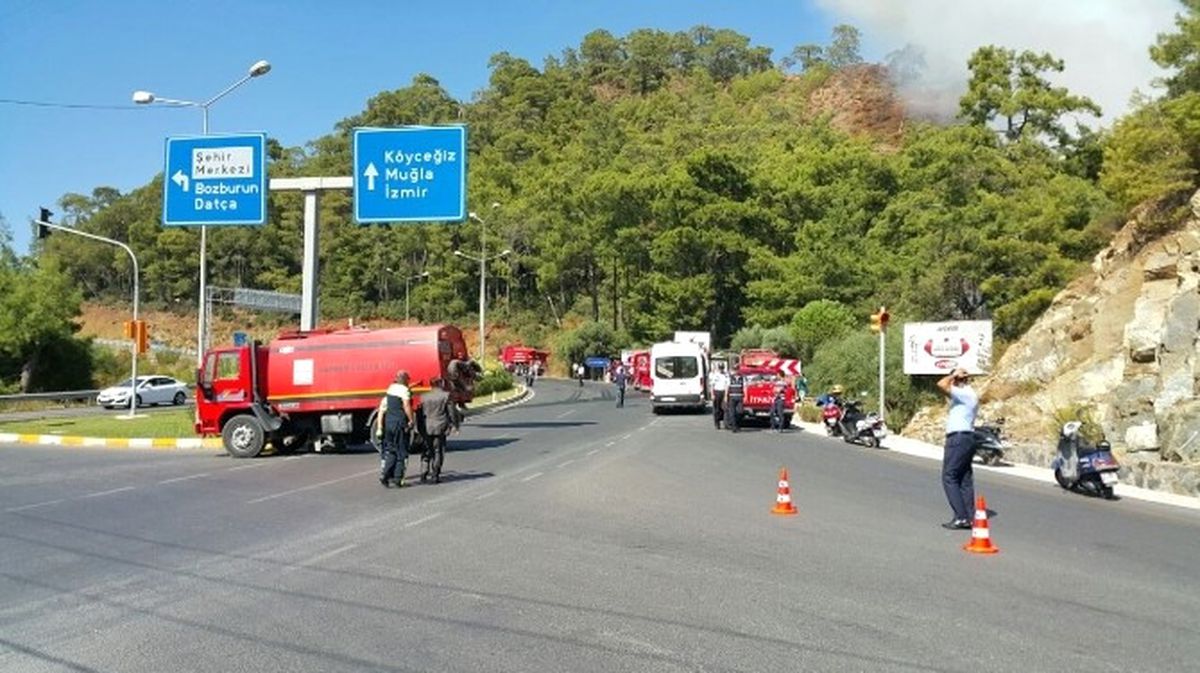 Marmaris\'te Orman Yangını