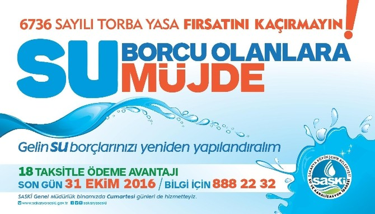 Saski\'den Su Borcu Olanlara Uyarı