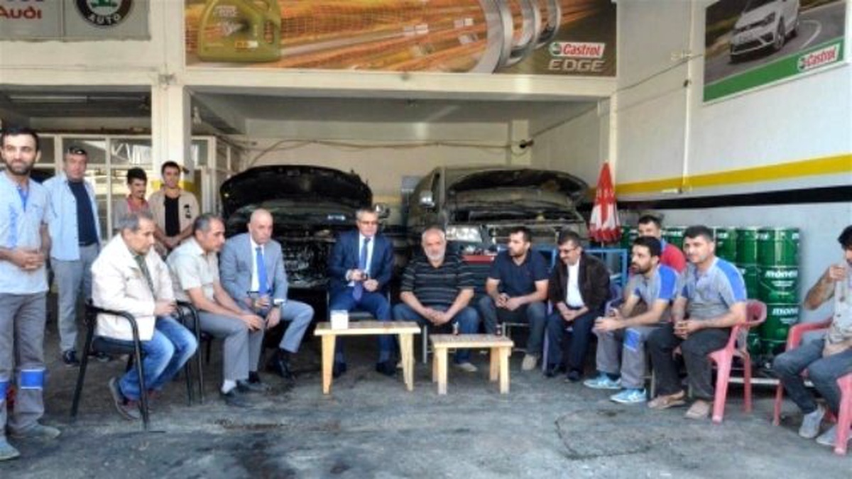 Vali Deniz, Sanayi Sitesi Esnafını Ziyaret Etti