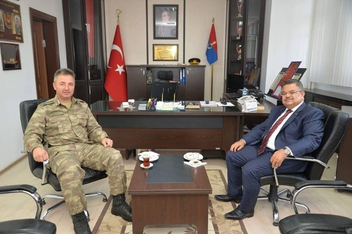 Başkan Yağcı\'dan Albay Çömez\'e Hayırlı Olsun Ziyareti