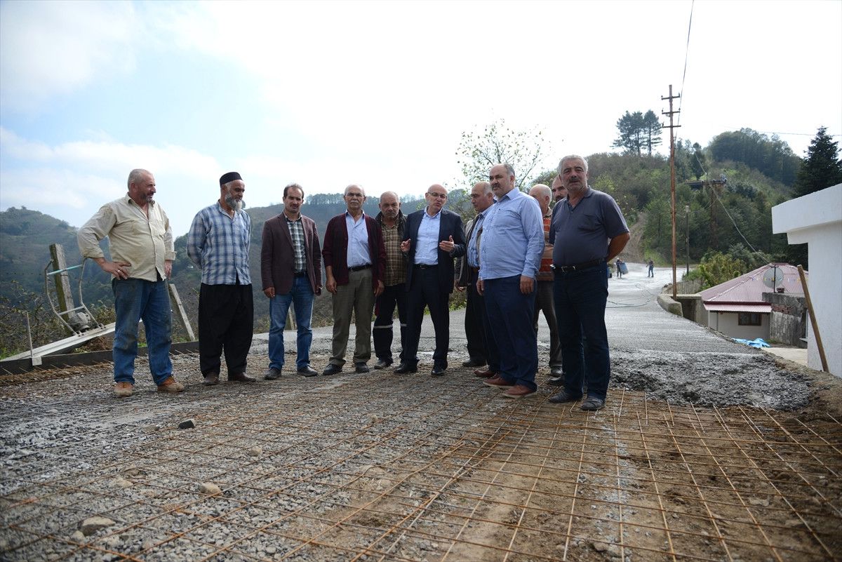 Terme\'de Beton Yol Yapım Çalışmaları