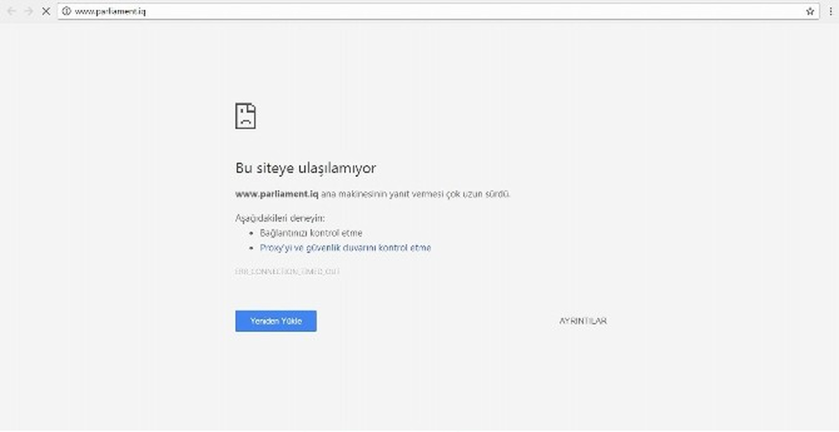 Türk Hackerlar, Irak Temsilciler Meclisi\'nin İnternet Sitesini Çökertti