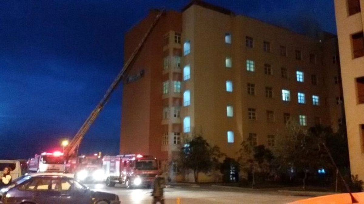 Bandırma Devlet Hastanesi\'nde Yangın