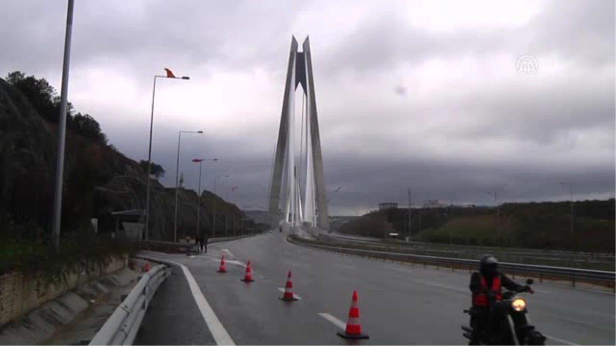 Motor Tutkunları Yavuz Sultan Selim Köprüsü\'nden Geçti - İstanbul