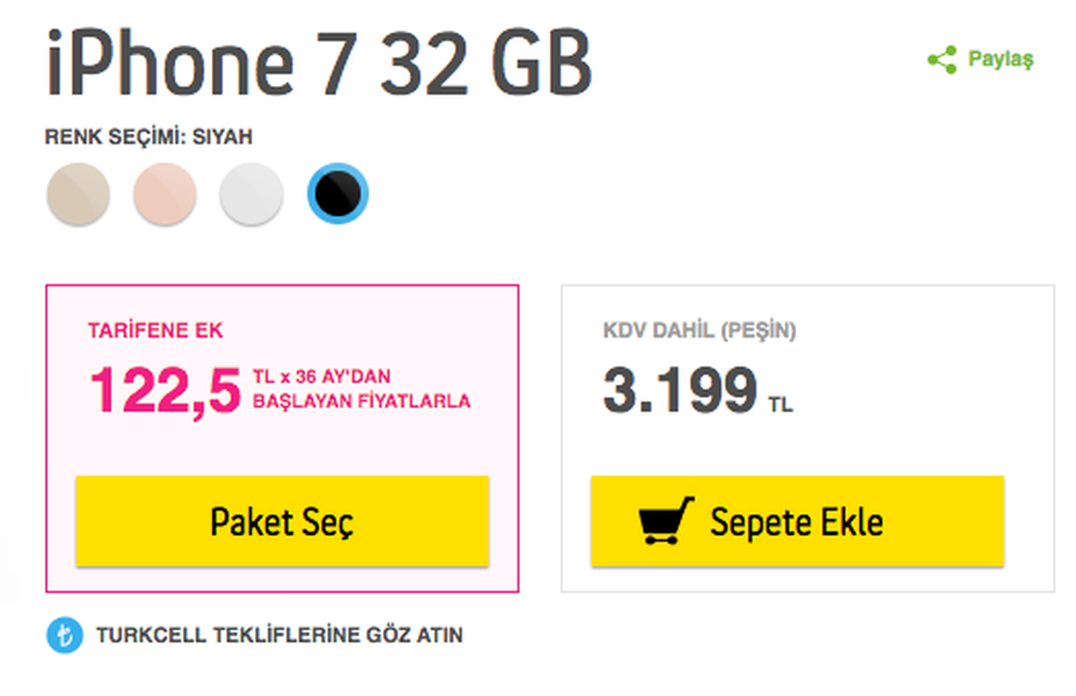 Turkcell İphone 7 Satışına Ön Siparişle Başladı