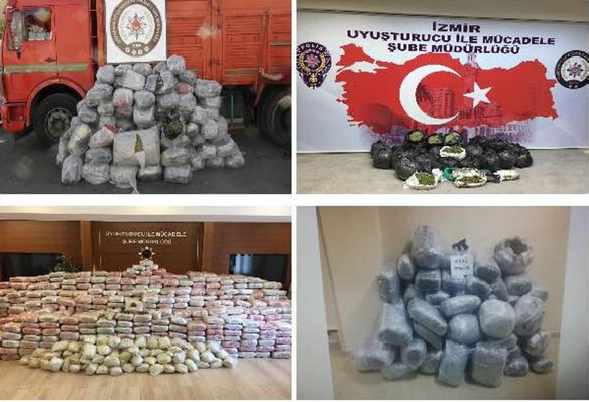 4 İlde Narkotik Operasyonu: 2 Ton 170 Kilo Esrar Ele Geçirildi