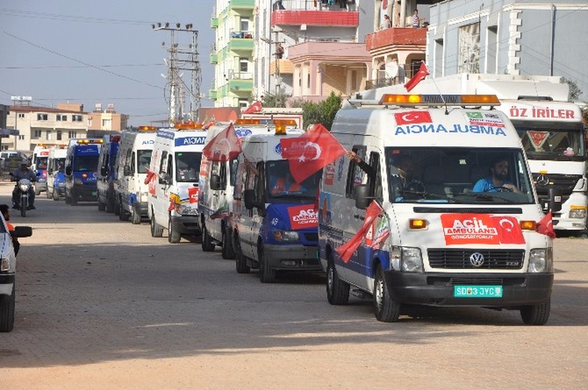 Avrasya Vakfı, Suriye\'ye 24 Ambulans Gönderdi