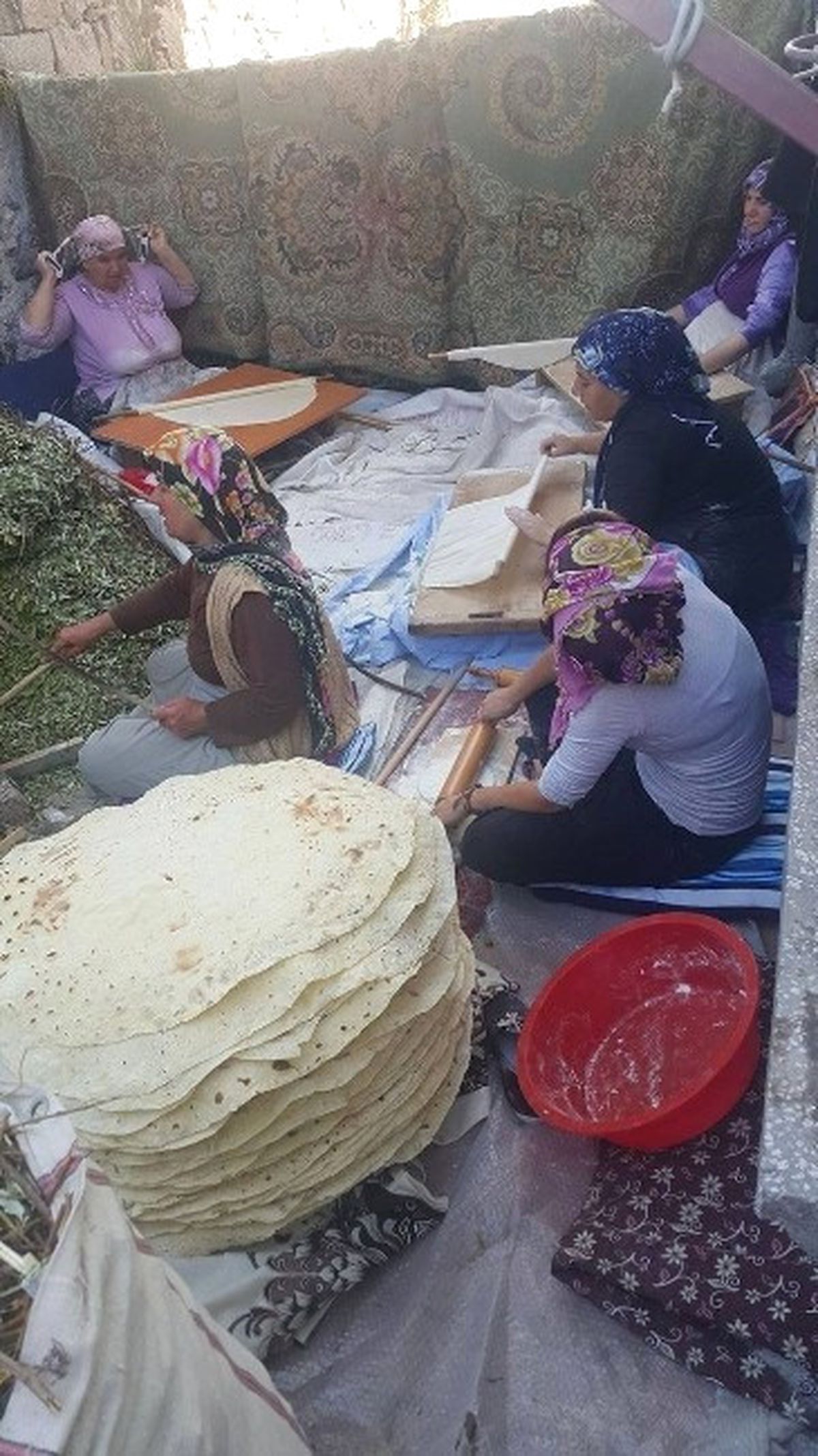 Aksaray\'da Kışlık Yufka Yapımı Başladı
