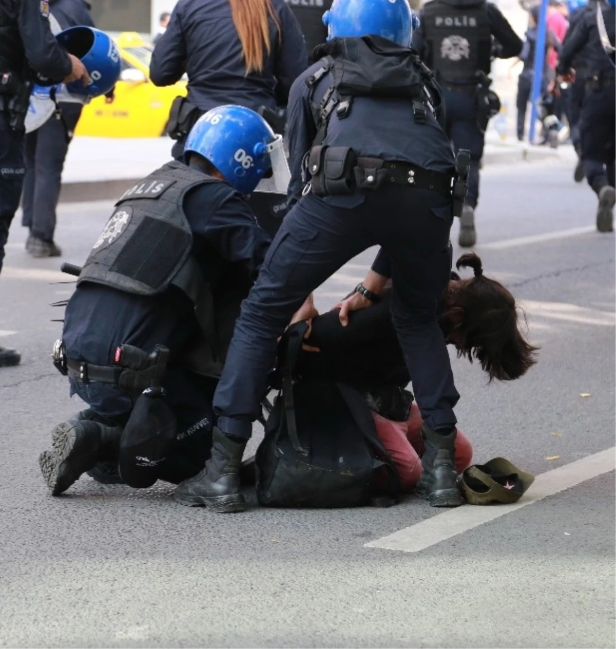 Ankara\'daki \'10 Ekim\' Eylemlerinde, 74 Kişi Gözaltına Alındı