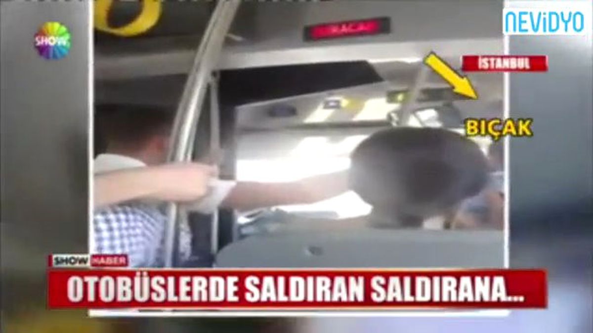 Otobüs Şoförü Yolcuya Bıçak Çekti!