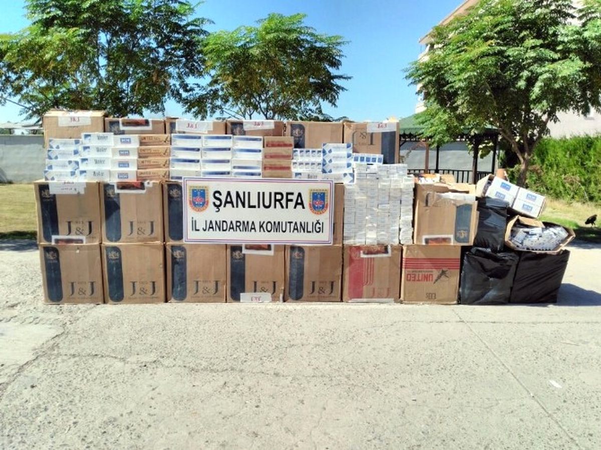 Şanlıurfa\'da Kaçak Sigara Operasyonu