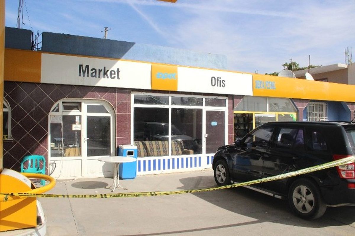 Ak Partili Başkanın Saldırıya Uğrada Petrol İstasyonu, Güvenlik Şeridi ile Kapatıldı