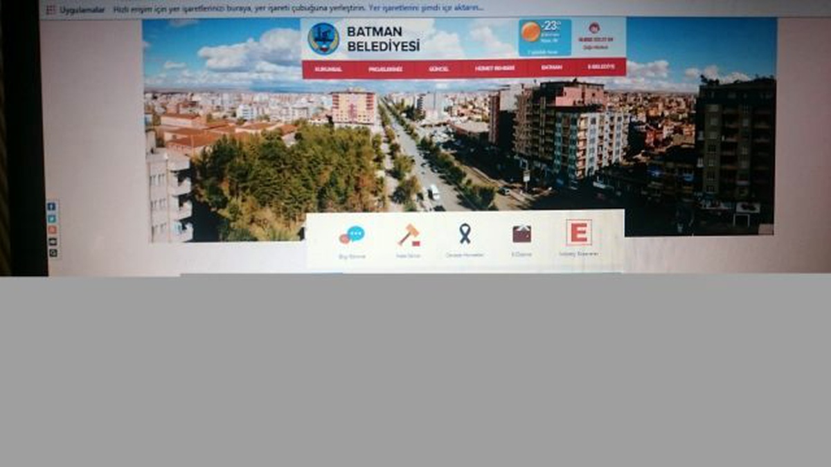 Batman Belediyesi Web Sitesi Yayına Girdi