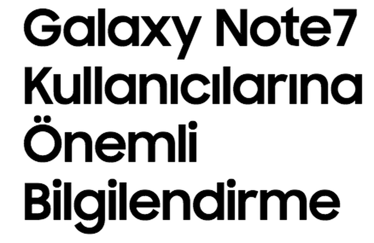 Galaxy Note 7 Telefonları Kapalı Tutun Uyarısı