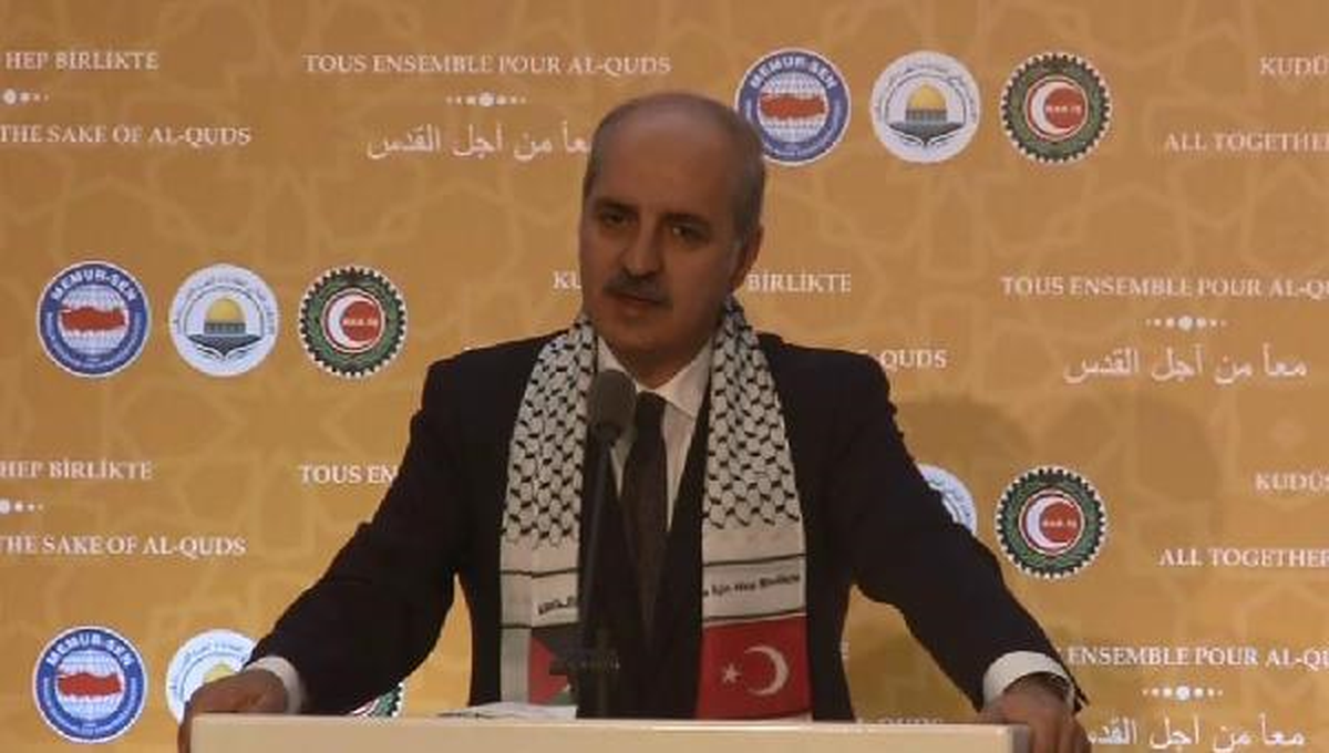 Numan Kurtulmuş " Özgür Bir Filistin Olmadan Ortadoğu\'da Barış Mümkün Değildir"