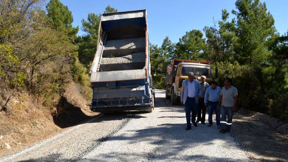 Akseki Çimi yolu asfaltlanıyor