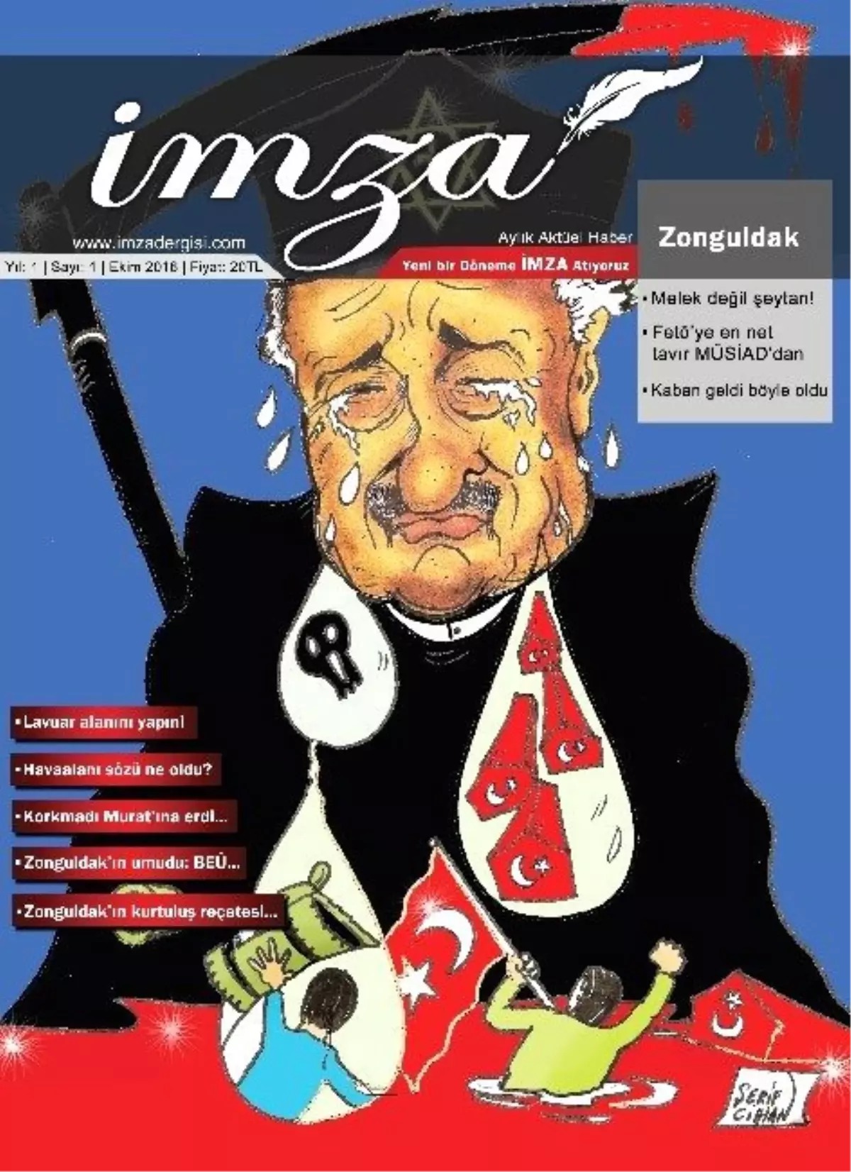 Dergiden Fetö\'ye Karikatürlü Tepki