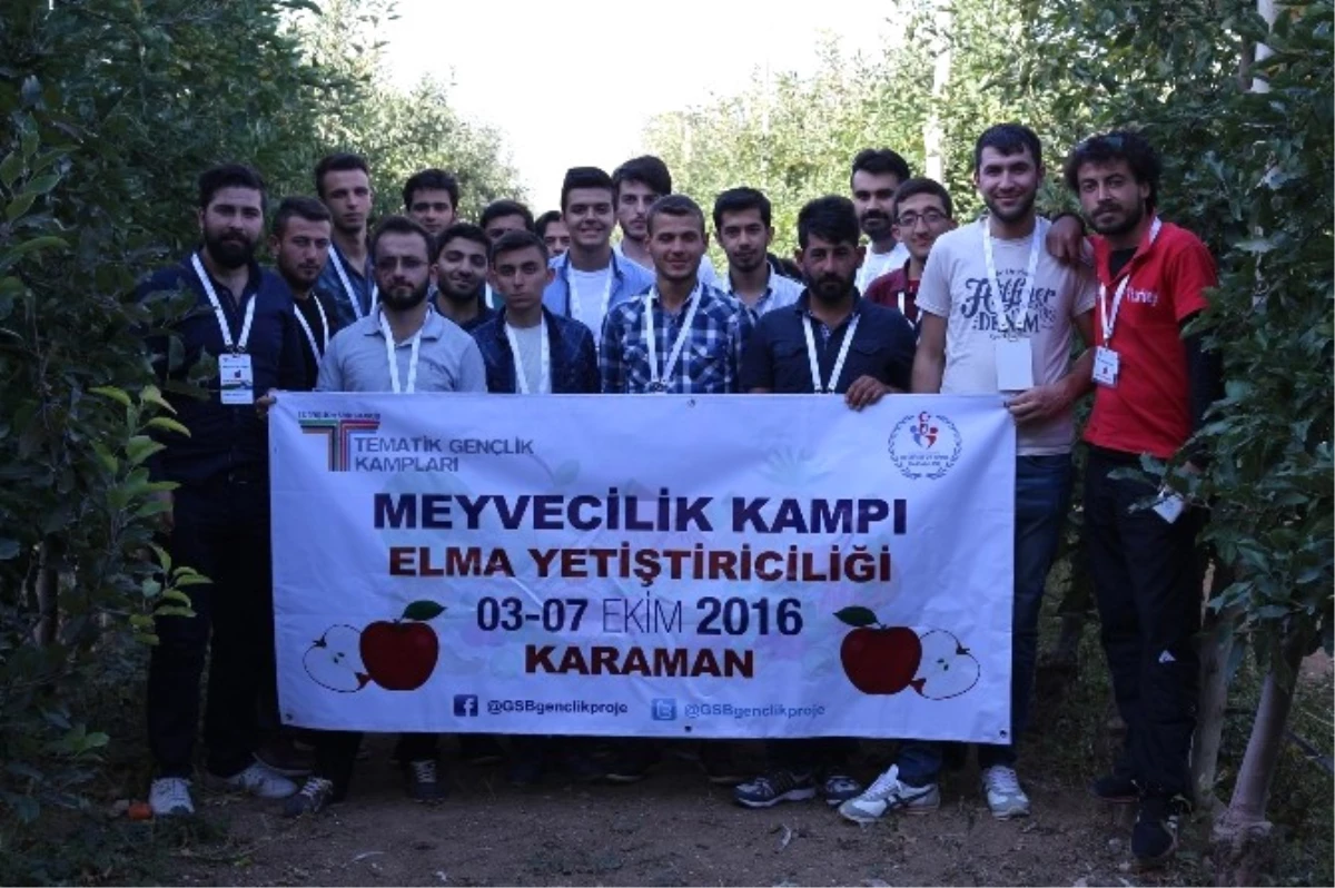 Karaman\'da Düzenlenen Elma Yetiştiriciliği Kampı Sona Erdi