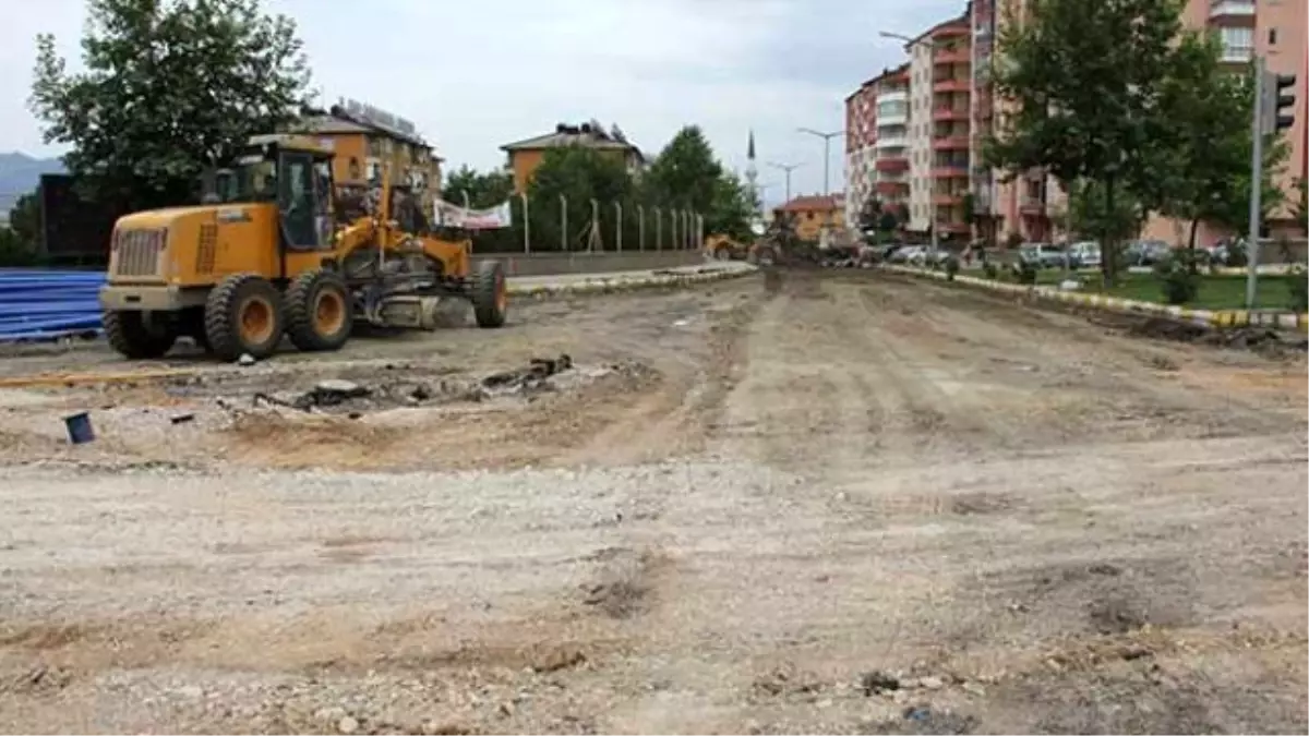 Seydişehir\'de Yol Yapım Çalışmaları