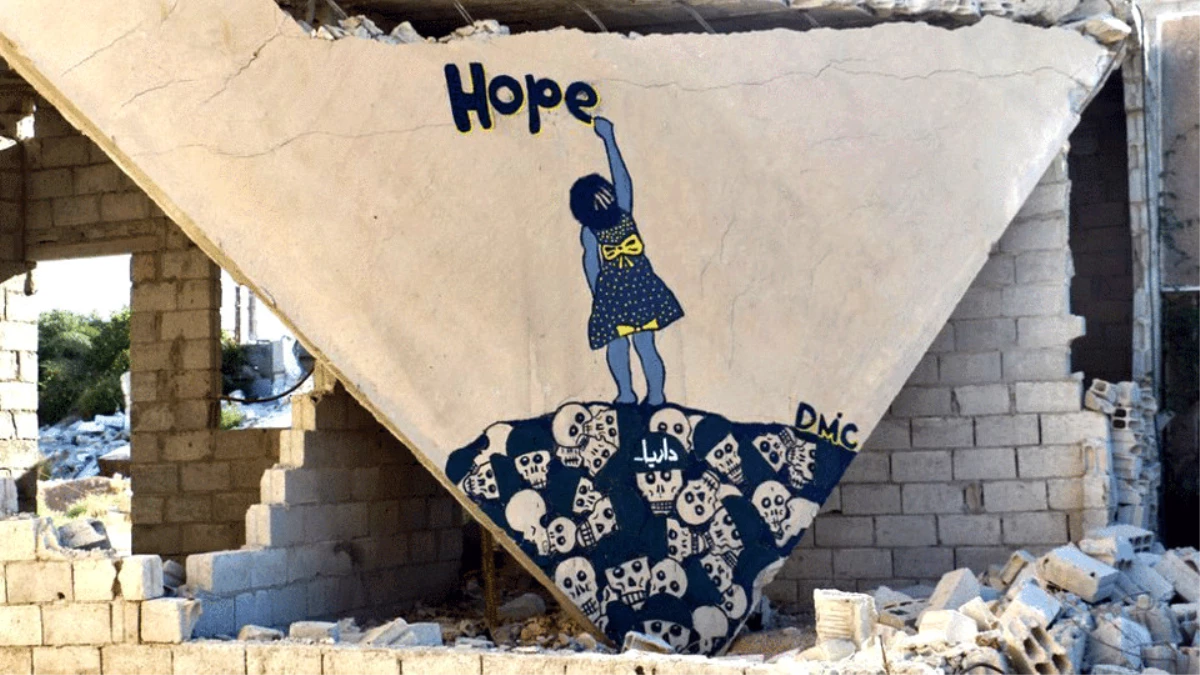 Fotoğraflarla Suriye\'nin \'Banksy\'si