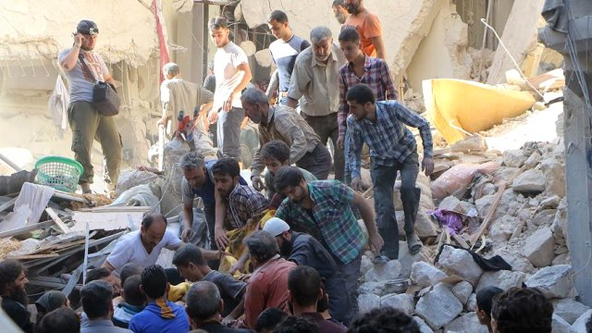 Halep\'te Yerleşim Alanına Saldırı
