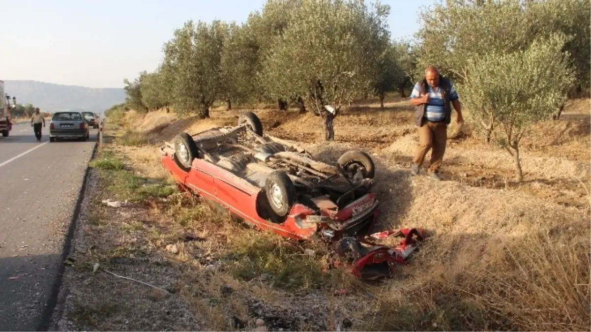 Mut\'ta Trafik Kazası: 2 Yaralı
