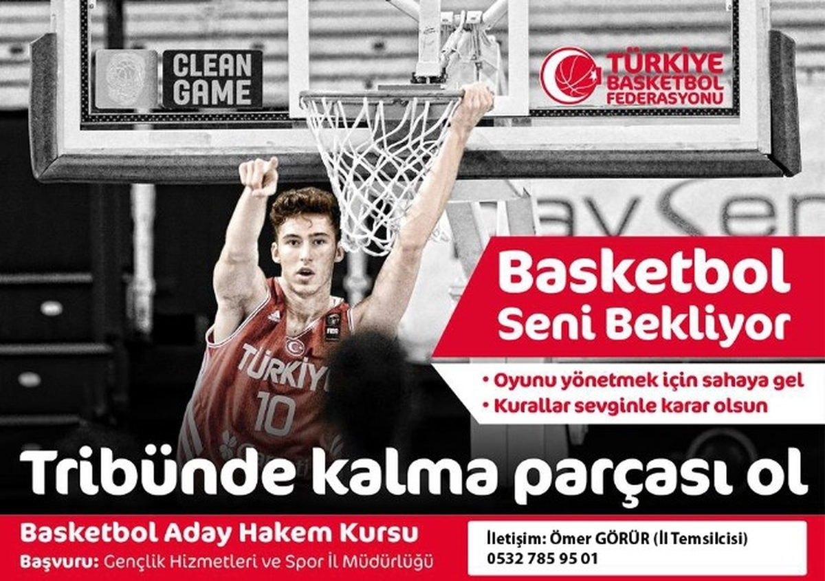 Aydın\'da Basketbol Aday Hakem ve Masa Görevlisi Kursu Açılıyor