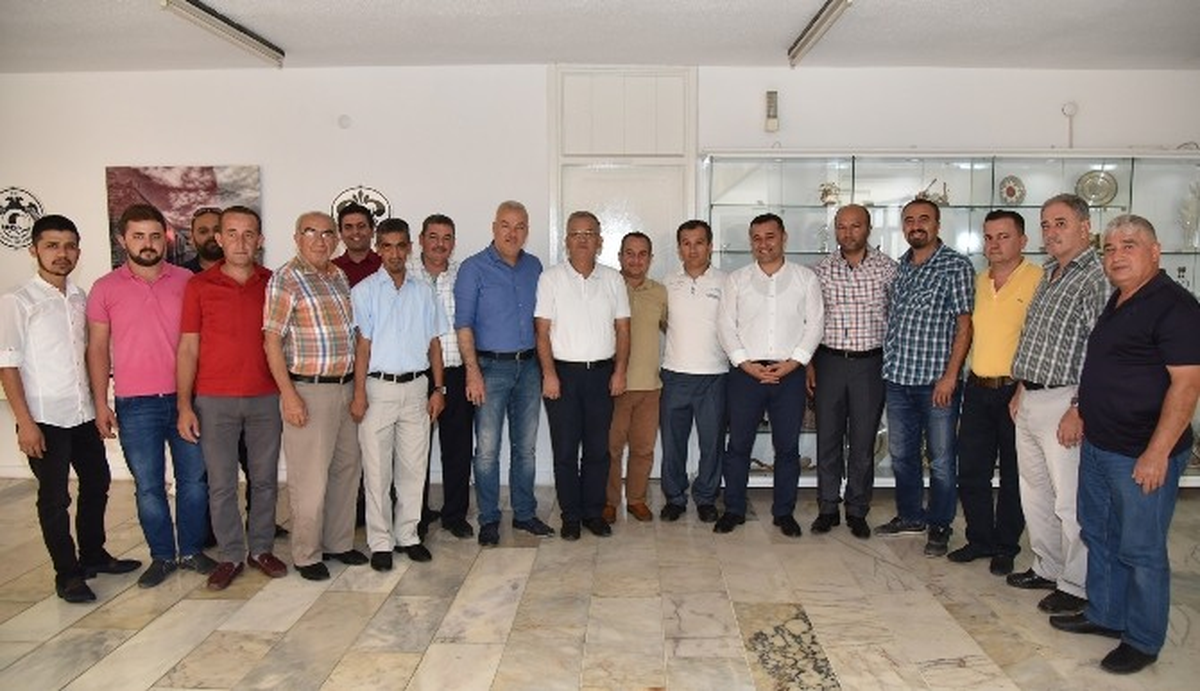 Başkan Yücel\'e Alaiye Esnafından Ziyaret