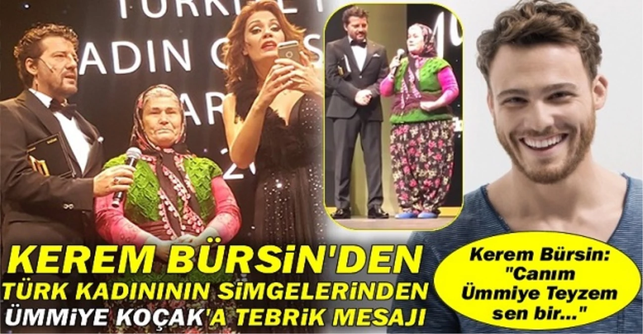 Kerem Bürsin\'den Ümmiye Koçak\'a Tebrik Mesajı