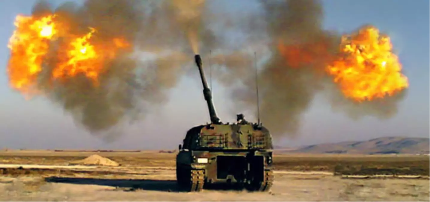 3-Fırtına Obüsleri ve Çok Namlulu Roket Atar'lar (Çnra) ile Işid Hedefleri Vuruluyor