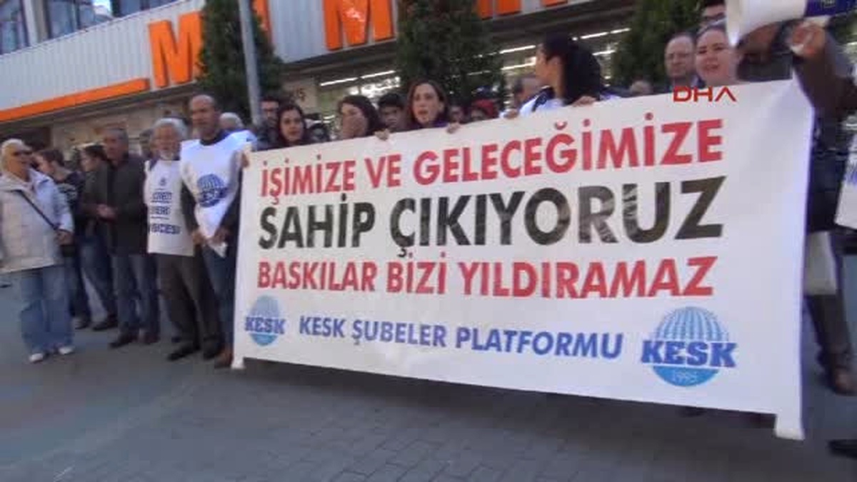 Eskişehir Kesk Üyeleri Ankara\'daki Mitingin Yasaklanmasını Protesto Etti