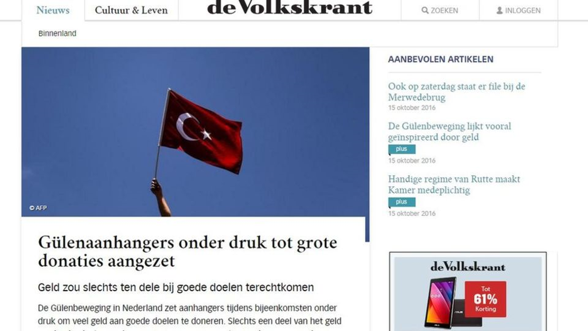 Gülen Grubundan Hollanda\'daki Taraftarlarına Himmet Baskısı\'