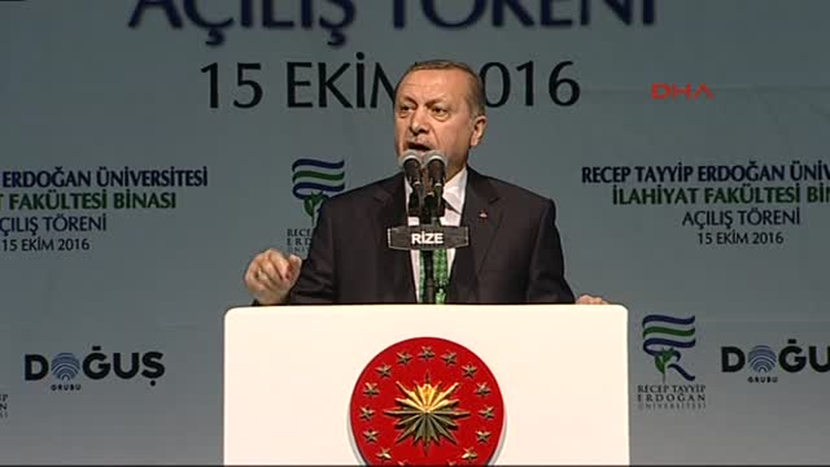 Rize - Cumhurbaşkanı Erdoğan Rte Ilahiyat Fakültesi Yeni Hizmet Binası Açılış Töreninde Konuştu 3