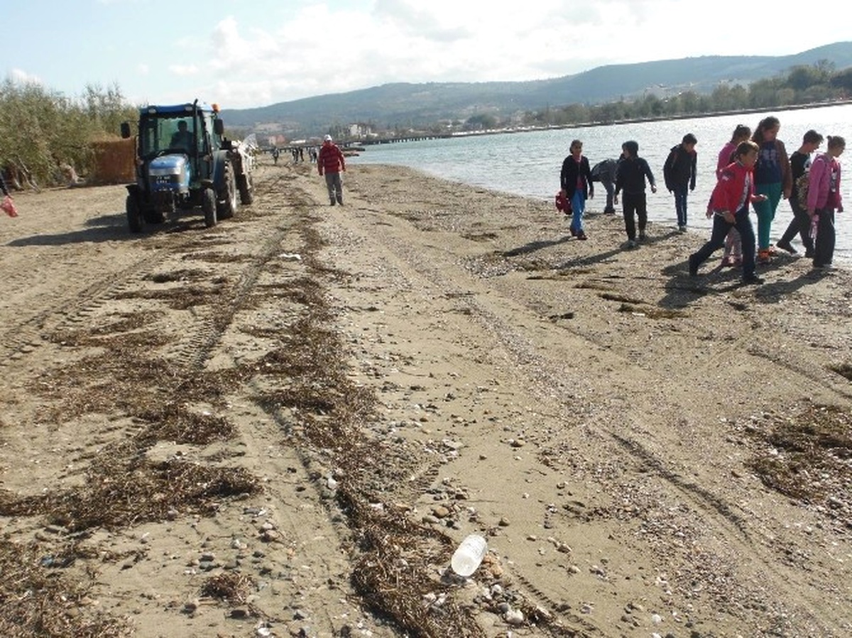 Çardak Kum Adasında Kıyı Temizliği Yapıldı