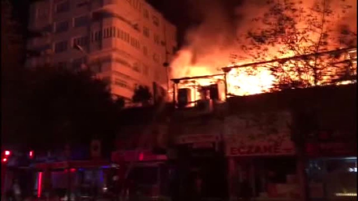 Kartal'da Korkutan Yangın