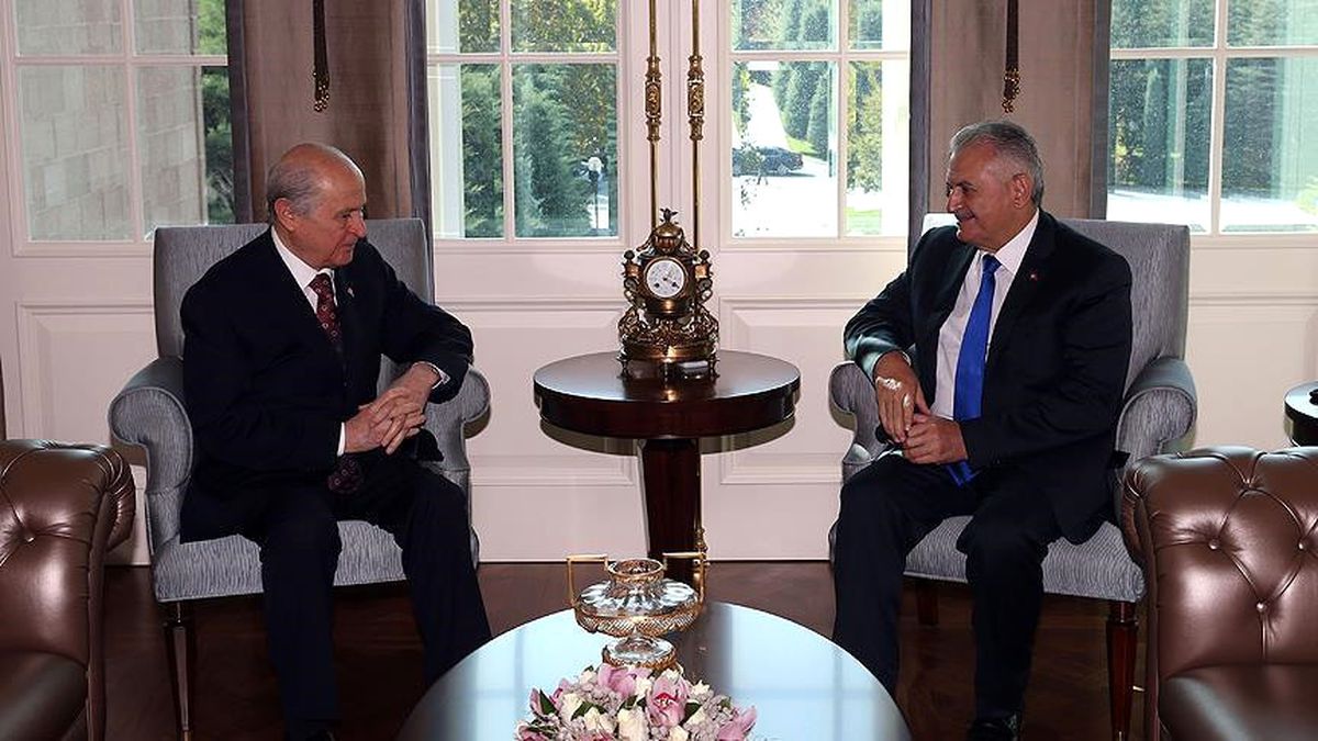 Başbakan Yıldırım-Bahçeli Görüşmesi Sona Erdi
