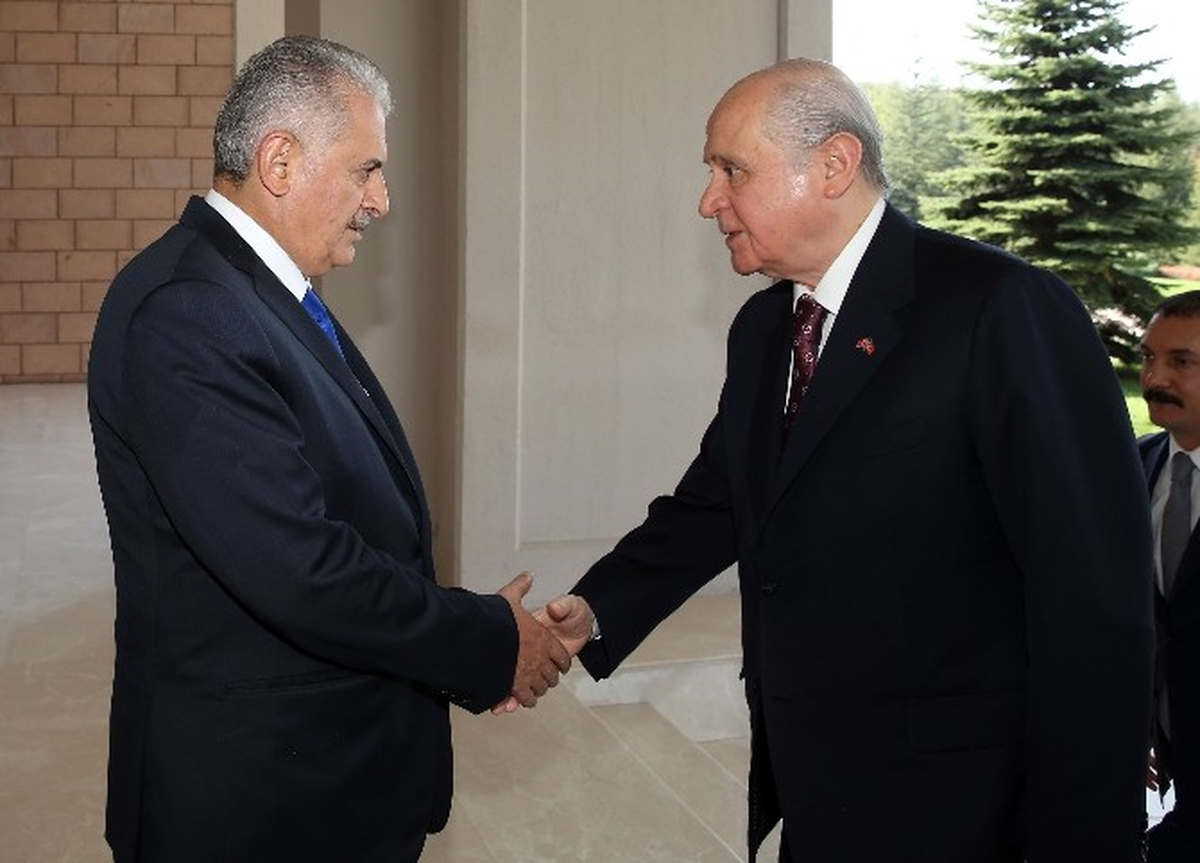 Başbakan Yıldırım ve Bahçeli Görüşmesi Sona Erdi