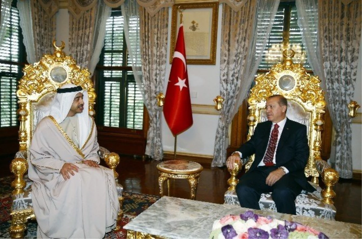 Cumhurbaşkanı Erdoğan, Birleşik Arap Emirlikleri Dışişleri Bakanı El Nahyan\'ı Kabul Etti