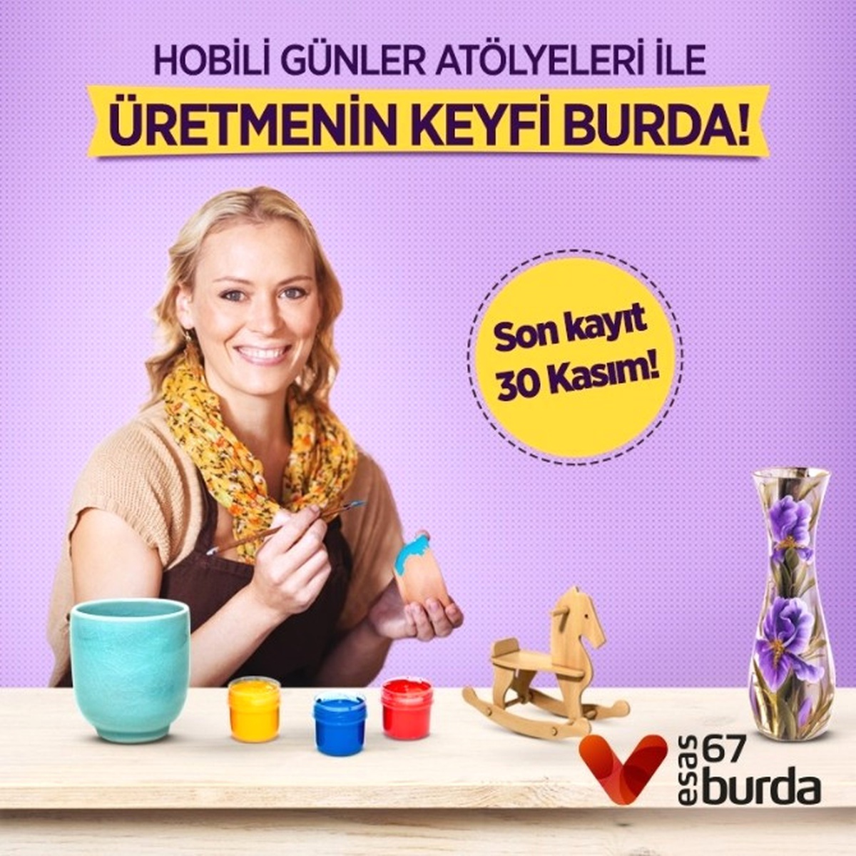 Esas 67 Burda\'dan Ücretsiz Hobili Günler Kursu