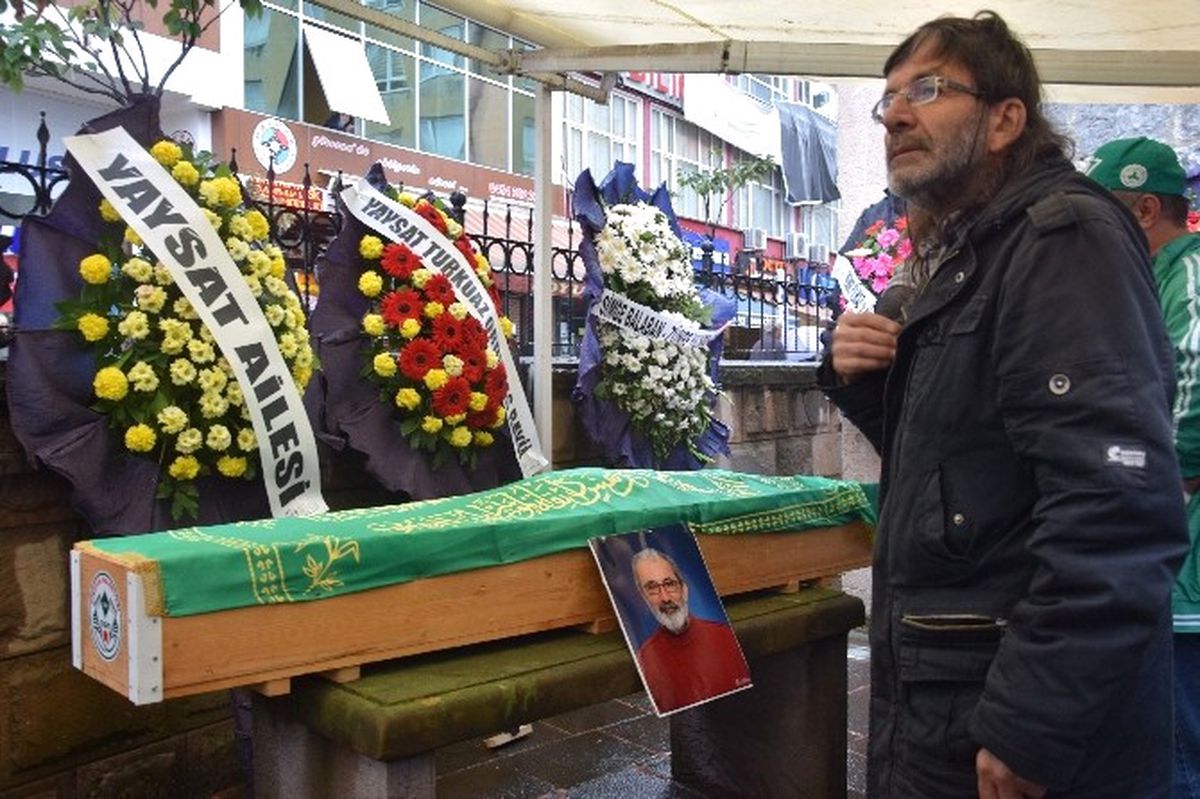 Giresun'da Gazeteci Peyami Tek Son Yolculuğuna Uğurlandı