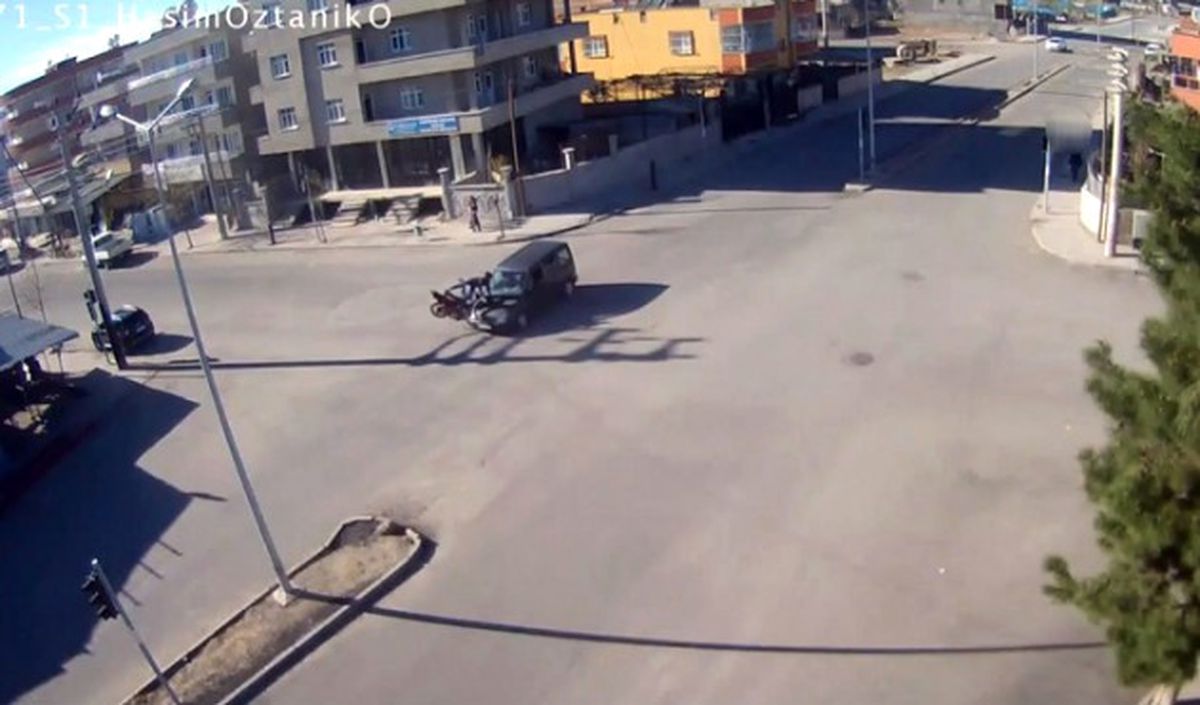Siirt\'teki Trafik Kazaları Mobese Kameralarında